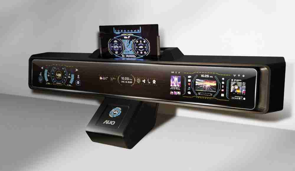 人生就是博Micro LED沉浸式车舱显示方案结合 可卷式、、、可伸缩的Micro LED应用并可呈现不同的质感纹路，，展现人性化设计