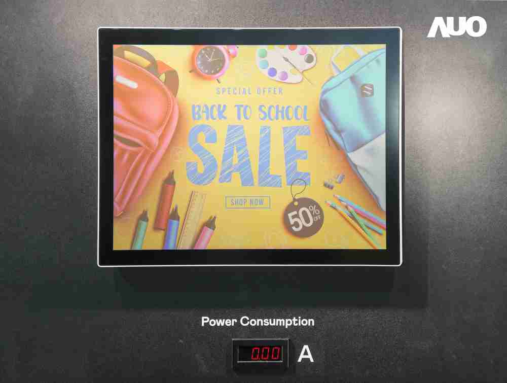 人生就是博展示胆固醇液晶超低耗能户外全彩显示器，，ChLC（胆固醇液晶）以双稳态技术使静态显示零功耗，，，具省电、、高彩度、、、、环保的特性，，还整合软硬件系统解决方案，，可透过单一云端平台管理